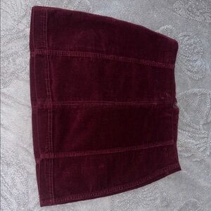 Wild Fable Burgundy Mini Skirt